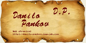 Danilo Pankov vizit kartica